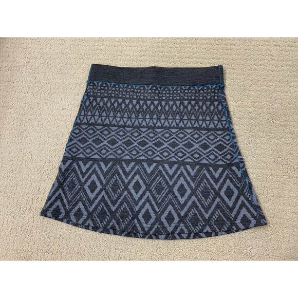 Kuhl Womens Adriana Gray Merino Wool Blend Geometric Hiking Outdoor Skirt Sz XS - Picture 2 of 9